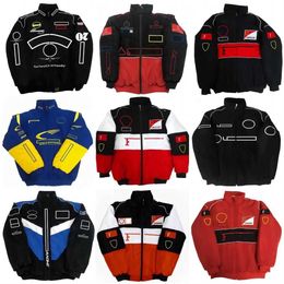 2024 F1 Racing Jacket Embroidered Fashion Winter Cotton Jacket c11