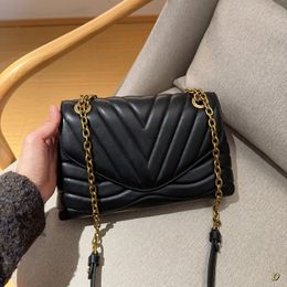 New Pochette bag Chain Bag Crossbody bags One-shoulder bags Luxury Design Genuine Leather Bag Crossbody Solid Colour With Rhombus Pattern Messenger Handbag