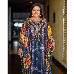 Ethnic Clothing African Dresses For Women Boubou Dashiki Diamond Clothes Abaya Dubai Muslim Dress Robe Moroccan Kaftan Caftan Gown