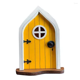 Garden Decorations Miniature Fairy Gnome Window Door Figurines Elf Home For Yard Art Sculpture Statues Decor Outdoor