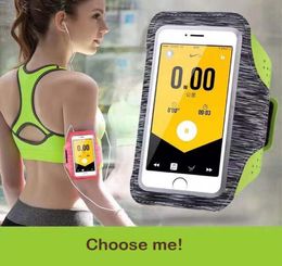 Sport Armband Cases for Smartphone Fashion Holder Fitness Cell Phone Handbags Sling Running Gym Arm Band Belt2885855