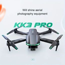 KK3 Drone Dual Camera HD Aerial Photography, Headless Mode, 3D Tumbling, 3 Batteries, Obstacle Avoidance Fixed Height Hover, Gravity Sensing, Gesture Taking Pictures