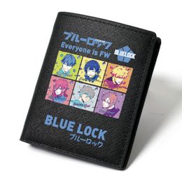 Blue Lock wallet Everyone Is FW purse Isagi Yoichi Photo money bag Cartoon leather billfold Print notecase