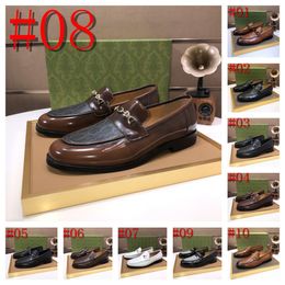 40 estilo de alta qualidade sapatos de pele de luxo designer vestido homens respirável casual mens sapato couro moda mocassins de luxo para deslizamento em homens feitos à mão tamanho 6.5-12