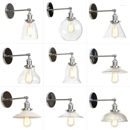 Wall Lamps Nordic Retro Lamp Industrial Style Creative Bedroom Living Room Single Head Glass Light Indoor Lighting Fixtures E27