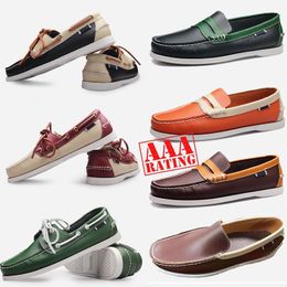 GAI GAI GAI Designer Shoes Brands Top Leather Fashion Men Business Dress Loafers Pointy Black Sneakers Oxford Breathable Formal Wedding Shoe