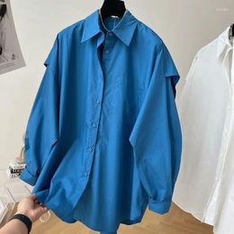 Women's Blouses Design Niche Loose Fitting Long Sleeved Shirt For Women 2024 Spring/summer Windbreaker Jacket Sense Top