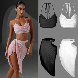 Stage Wear Adults Sexy Backless Latin Top Irregular Fringes Skirt Women Dance Costumes Cha Competition Clothes SL7969