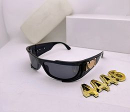 summer sunglasses For Men and Women style Anti-Ultraviolet New Hot Rectangular Square Rimless Gold Grey Gradient Women's Sunglasses