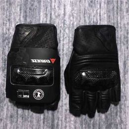 Aagv Gloves New Summer Four Seasons Agv Carbon Fibre Riding Gloves Heavy Motorcycle Racing Leather Anti Drop Waterproof and Comfortable Bmjw