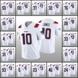 02B Jersey New England''patriots''men #11 Julian Edelman 10 Jones 4 Jarrett Stidham 6 Nick Folk''''women Youth Custom White Vapor Lim