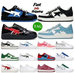 Designer Casual Shoes Shark Low White Grey Black Purple Red Blue Pink Beige Camo Patent Leather Suede Mens Women Sport Sneaker Trainer With Box OG