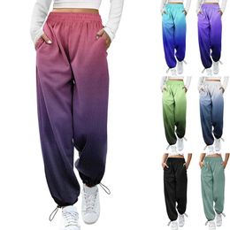 Women's Pants Plue Size 3D Full Print Custom DIY Design European American Fall Sports Leisure Draw String Wide-legged Women Trousers