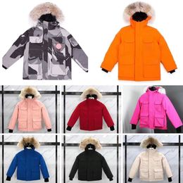 Canadá Puffer Jaquetas Homens Designer Real Wolf Fur Outdoor Wyndham Windbreaker Jassen Outerwear Com Capuz Fourrure Manteau Down Jacket Casaco Hiver Parka Doudoune