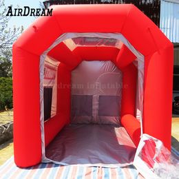 wholesale Portable Customised size red Inflatable Car Spray Booth / Inflatable Paint Tent blow up Spraying workstation