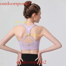 luluyoga- Personalized single strap sports underwear Water Drop sexy beauty back shock-proof yoga bra Fitness