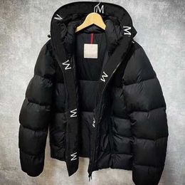 Mens Down Parkas Clothes Duck Padded Coats Outdoor Keep Black Outerwear Protection Badge Decoration Thickening Coat Plus Size 5xl