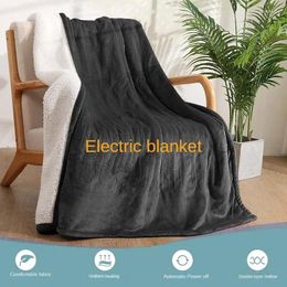 Blankets Flannel Electric Blanket Washable Adjustable Double Layer Temperature Control Heating Body Warming