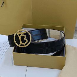 Belt man designer belt real Calfskin Leather strap geinture luxe homme gold silver Letter Buckle Belt highest quality classic style width 38mm Double sided belt good