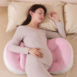 Maternity Side Sleep Pillow Multi-function Belly Support U-shape Pillow Waist Support Legs Mat Breathable Soft Pregnant Supplies 240119