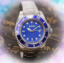 President Automatic Day Date Watch 43mm Big Dial Calendar Men Clock Quartz Premium Stainless Steel Ceramic Sapphire glass Super Deep Waterproof Wristwatch Gifts
