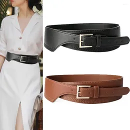 Belts Women Classic Casual Skirt Dress Coat Elastic Corset Band Luxury Wide Pin Buckle Cummerbunds Leather Waistband
