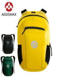 AEGISMAX 18L Outdoor Collapsible Ultra Light PU3000mm Waterproof Backpack Travel Pack Tearresistant Camping Hiking Bag Portable1713289