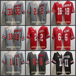 NCAA OSU Ohio State Buckeyes College Football Jersey 1 Justin Fields 18 Marvin Harrison Jr. 8 Cade Stover 6 Kyle McCord 2 Chris Olave 32 TreVeyon Henderson excellent