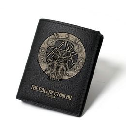 The Call of Cthulhu wallet Film Storey purse Cool Photo money bag Cartoon leather billfold Print notecase