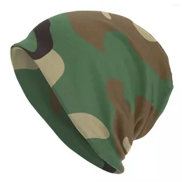 Berets U.S Military Woodland Camo Pattern Beanie Cap Winter Warm Bonnet Femme Knit Hats Army Tactical Camouflage Skullies Beanies Caps