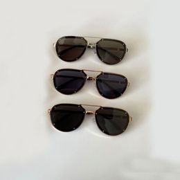 Vintage Attitude Pilot Sunglasses Silver Metal Frame Grey Lens 0195 Men Fashion Sun Glasses with Box260O