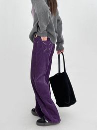 Women's Pants MMSIX Extremely Cold Series 2024 Winter Simple Solid Colour High Waist Plus Velvet Back Pocket Pit Casual