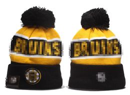 BRUINS Beanie BOSTON Knitted Hats Sports Teams Baseball Football Basketball Beanies Caps Women& Men Pom Fashion Winter Top Caps Sport Knit Hats a0