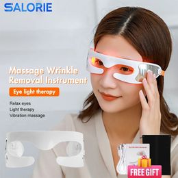 Eye Beauty Masssager LED Pon Therapy Anti Ageing Vibration Massage Device Remove Wrinkle Dark Circle Relief Fatigue 240118