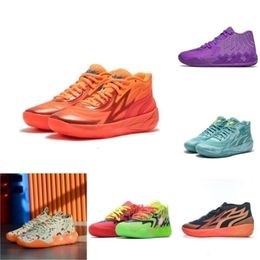 Lamelo Shoes High Quality 2023 New Lamelo Ball Mb 01 Basketball Shoes Rick Red Green and Morty Galaxy Purple Blue Grey Queen Buzz Melo Shoe Trai