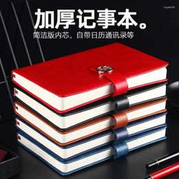 Business Hardbound Notebook Office Conference Gift Stationery Exquisite A5 Round Button Notepad Journal