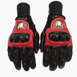 Aagv Gloves Agv Rider Gloves Racing Heavy Motorcycle Riding Equipment Anti Drop Cow Leather Waterproof Breathable Summer Men and Women 0u0g