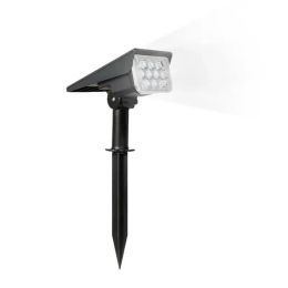 ライト調整可能なソーラースポットライトソーラーガーデンライトIP65スーパーブライトランドスケープウォールライトアウトドア照明
