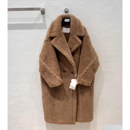 Womens Wool Blends Milan Runway 2023 New Winter Lapel Neck Long Sleeve Brand Same Style Coats Designer Tops 1106-2 Drop Delivery Appar Dht6E