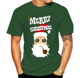 Men039s TShirts Men T Shirt Crazy Santa Love His Pipe Women Tshirt8390137