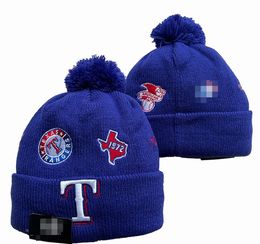 2023 World Series Champions Ranger Beanie Knitted Hats Baseball Football Basketball Beanies Caps Women Men Pom Fashion Winter Top Caps Sport Knit Hats a2