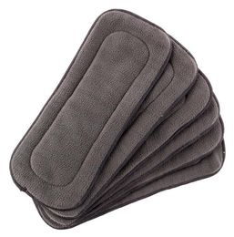 Baby 5 Layer Charcoal Bamboo Inserts Reusable Liners for Cloth Diapers6619520