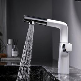 Bathroom Sink Faucets Brass High Quality Pull Out Faucet Cold Water Mixer Tap Est Rotatable Liftable Copper Basin