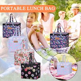 Dinnerware Camping Outdoor Bag Picnic Tote Storage Lunch Insulation Box Thermal Womens