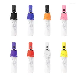 Umbrellas 8 Ribs Transparent Automatic Open Close Fold Umbrella For Women Girls Dropship