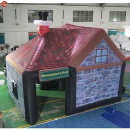 wholesale Free Ship outdoor activities 6x4x5m high inflatable cube pub Irish bar party tent for sale