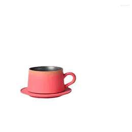 Mugs High-End Small Exquisite Handmade Ceramic Cup Office Latte Coffee Set Suit