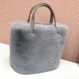 Waist Bags Faux Fur Solid Colour Women Handbags Luxury Designer Ladies Underarm Winter Plush Female Furry Shoulder Small Tote Purse