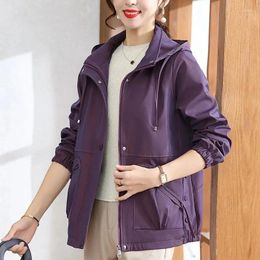 Women's Trench Coats Jacket 2024 Spring Autumn Mother's High Quality Western-Style Windbreaker Coat Middle-Aged Elderly Outwear Female Top