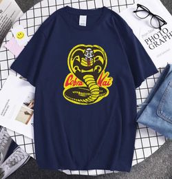 Cobra Kai T Shirt Men Tshirt Karate Shirts Brand TV Show Summer Tops Tshirts Short Sleeves Tees TShirt Streetwear Top X06212228825